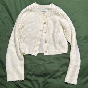 Abercrombie & Fitch cream cardigan